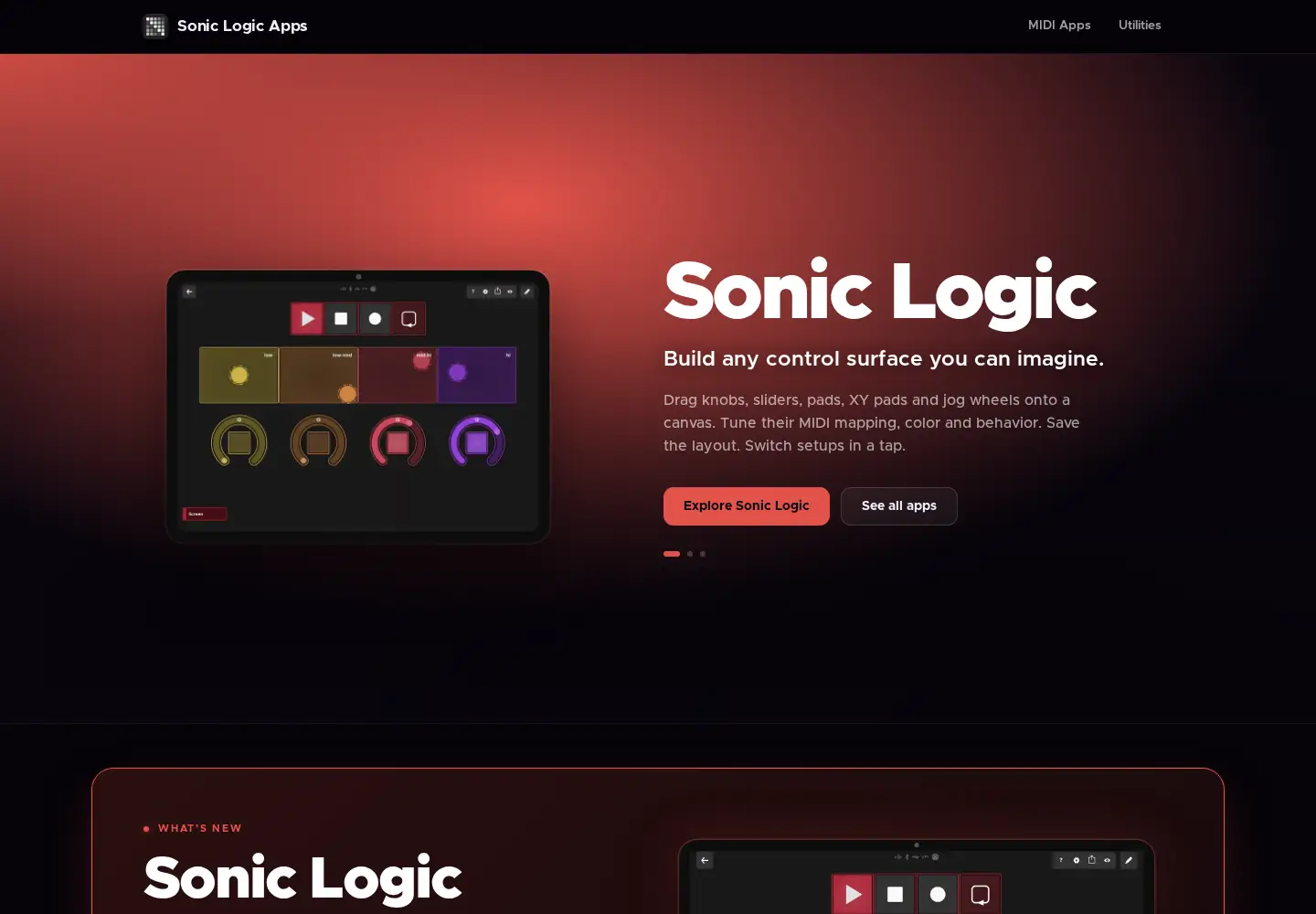 Screenshot of soniclogicapps.com