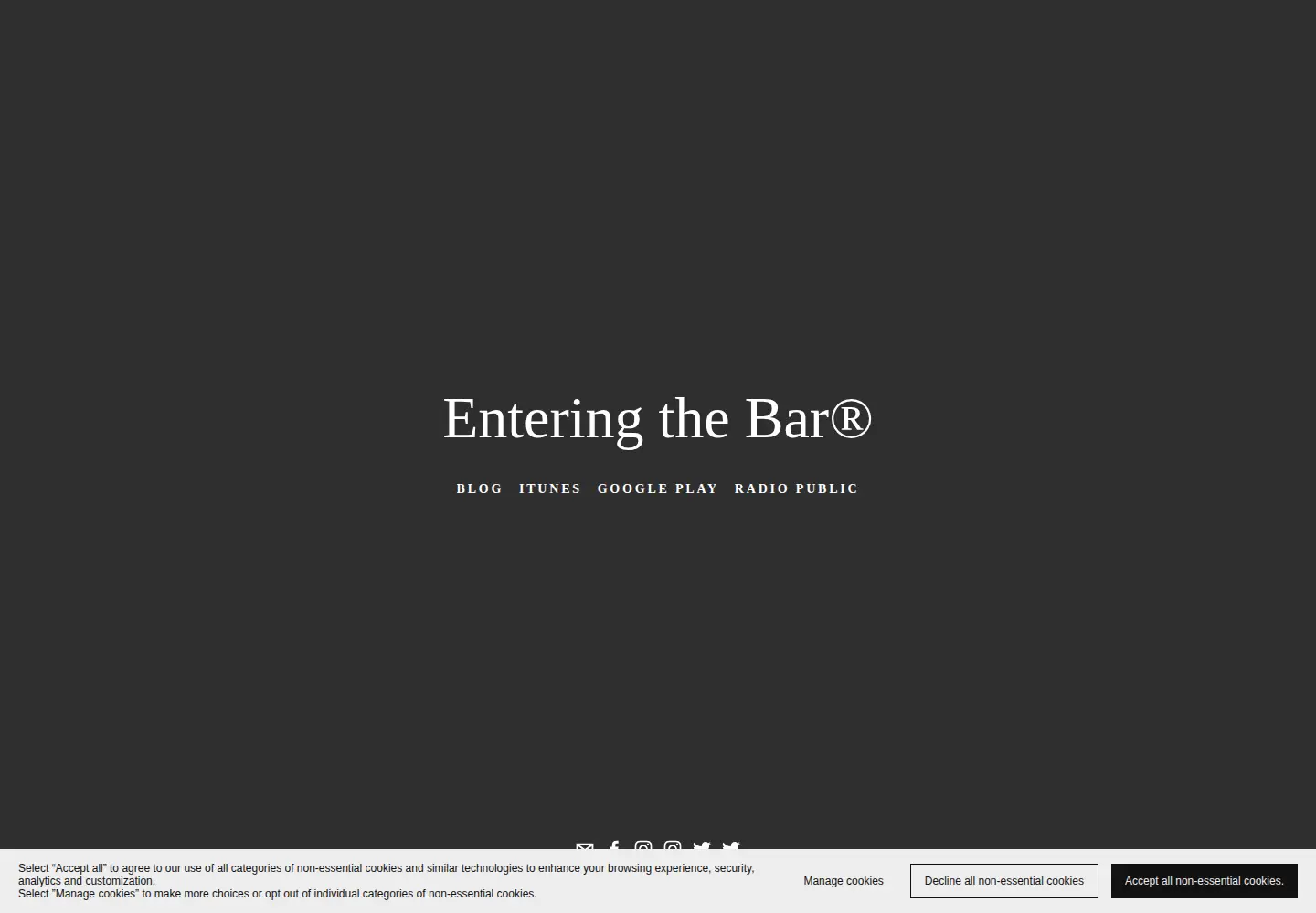 Screenshot of enteringthebar.com