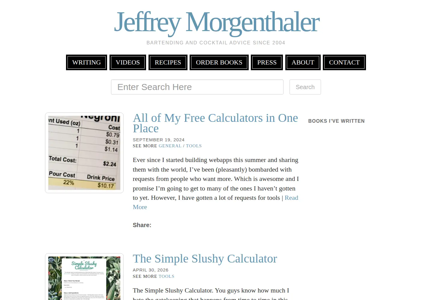 Screenshot of jeffreymorgenthaler.com