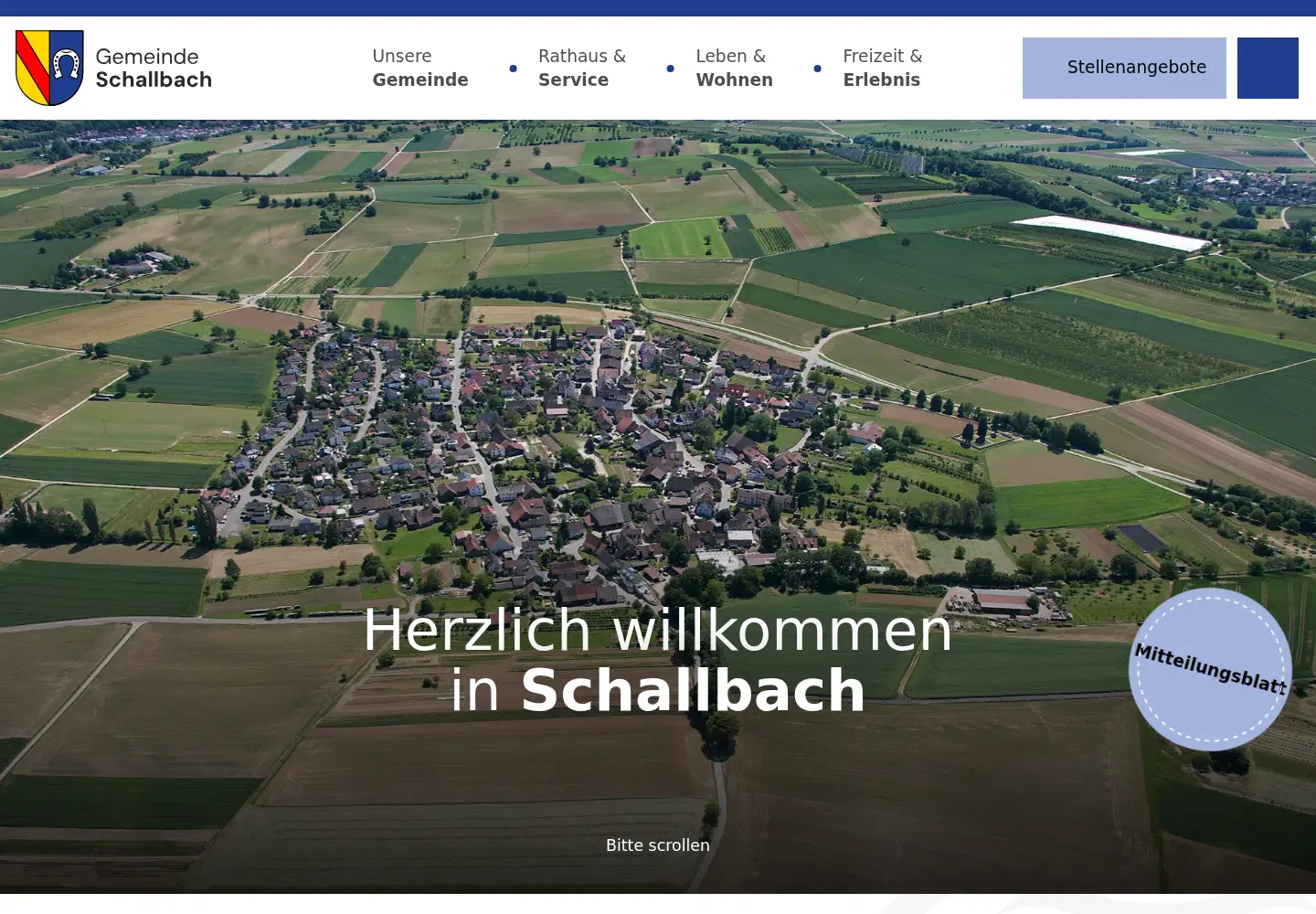 Captured homepage of schallbach.de in the current scan