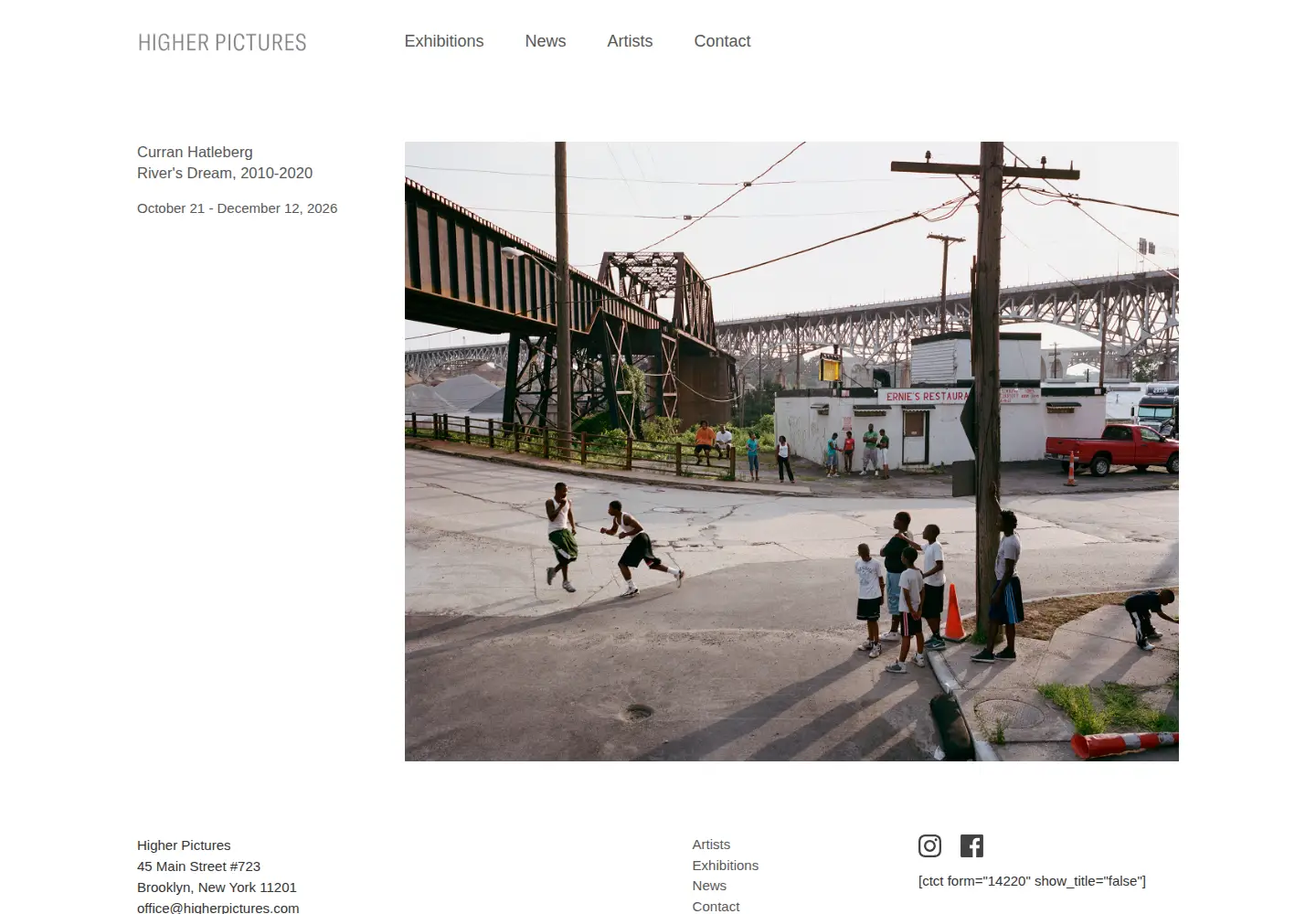 Captured homepage of higherpictures.com in the current scan