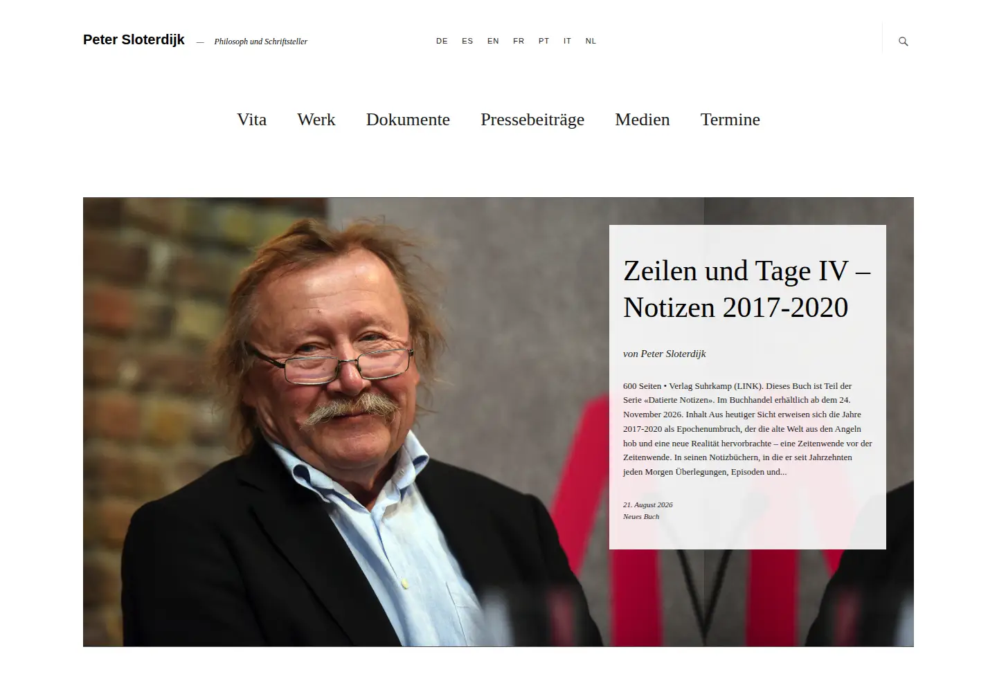 Screenshot of petersloterdijk.net