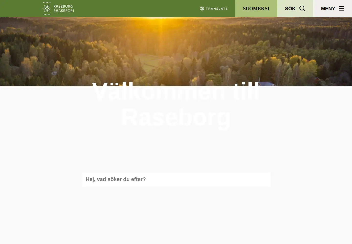Screenshot of raseborg.fi