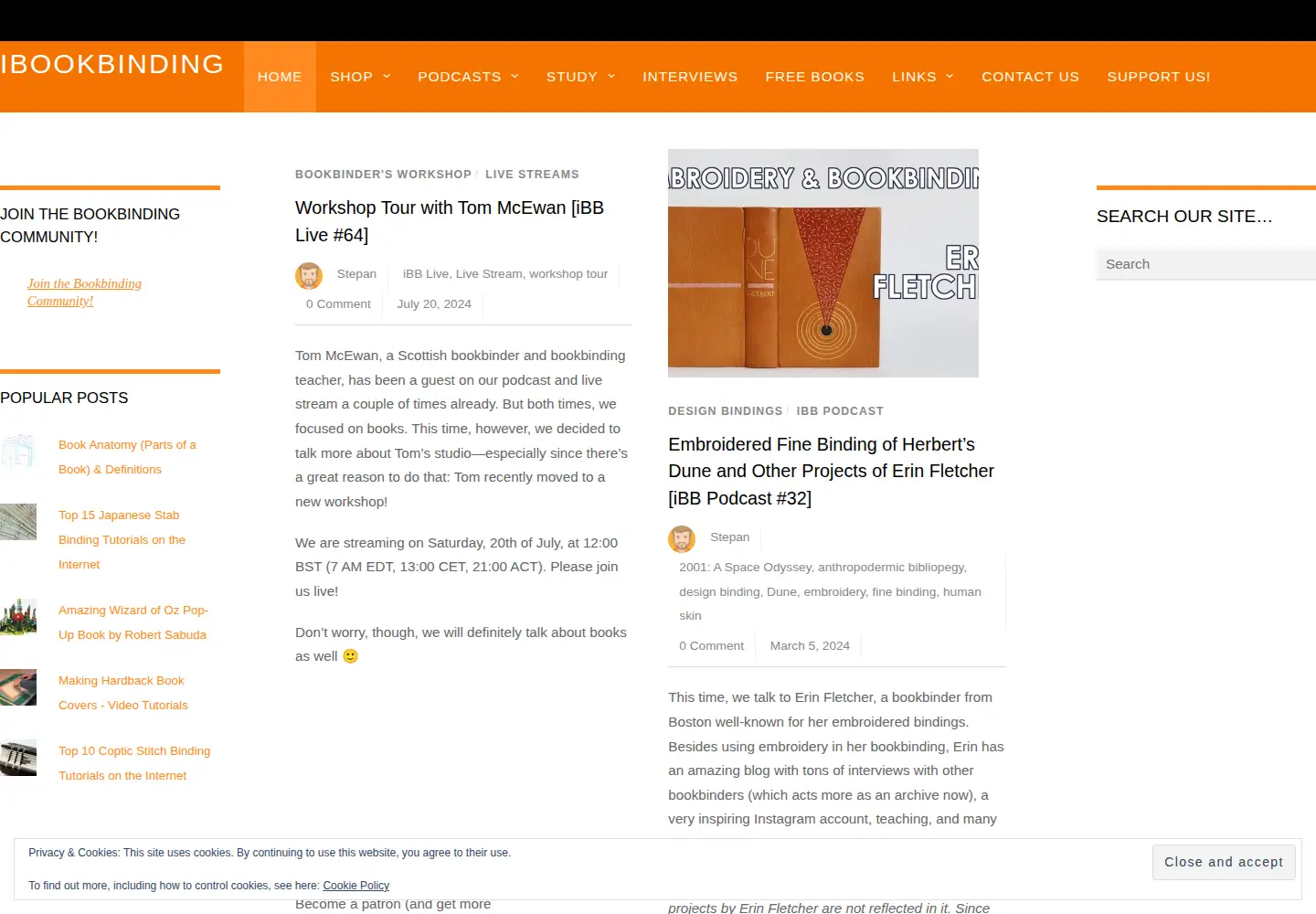 Screenshot of ibookbinding.com