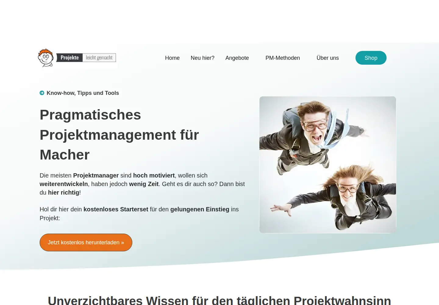 Screenshot of projekte-leicht-gemacht.de