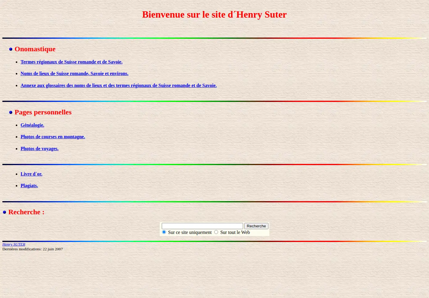 Screenshot of henrysuter.ch