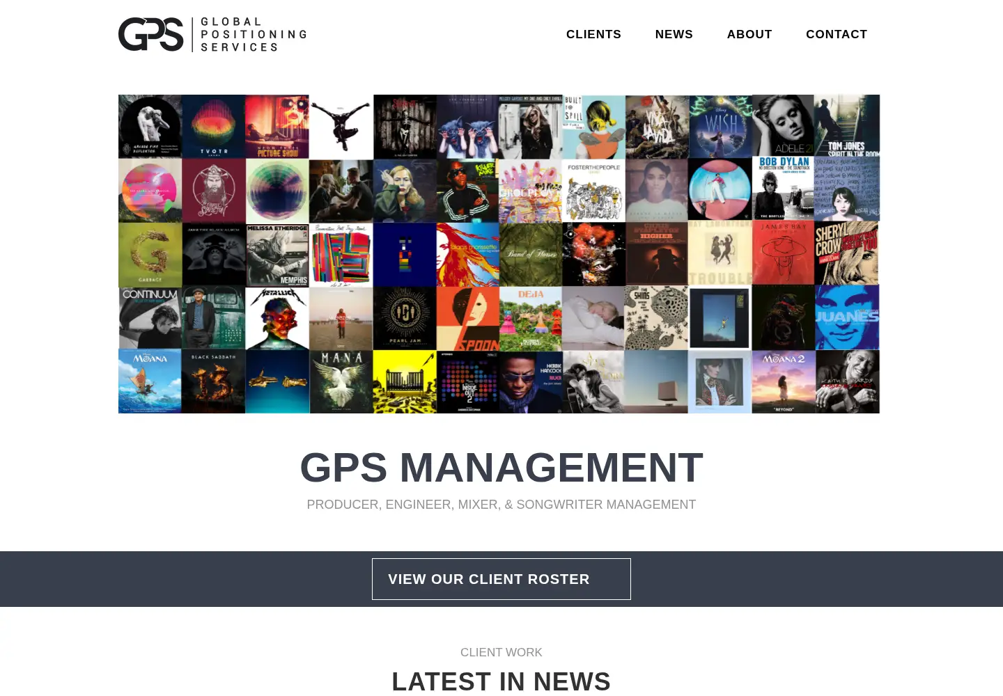 Screenshot of globalpositioningservices.net