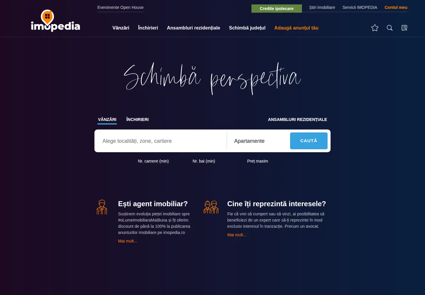 Screenshot of imopedia.ro
