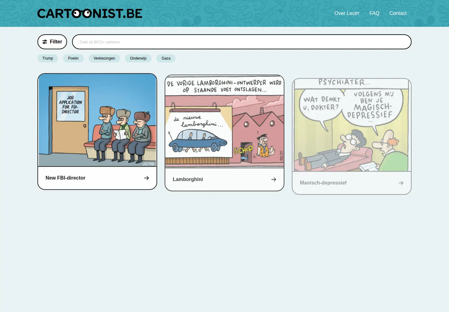 Screenshot of lectrr.be