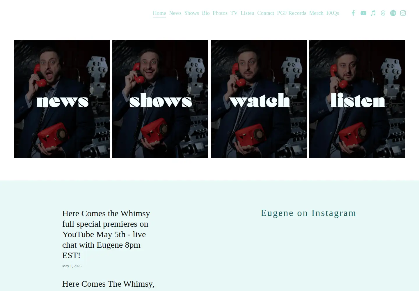 Screenshot of eugenemirman.com