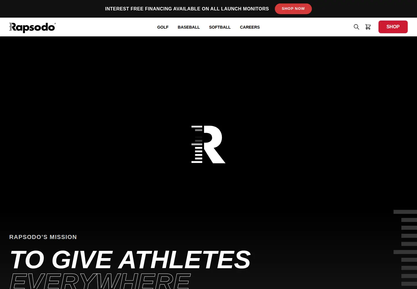 Screenshot of rapsodo.com