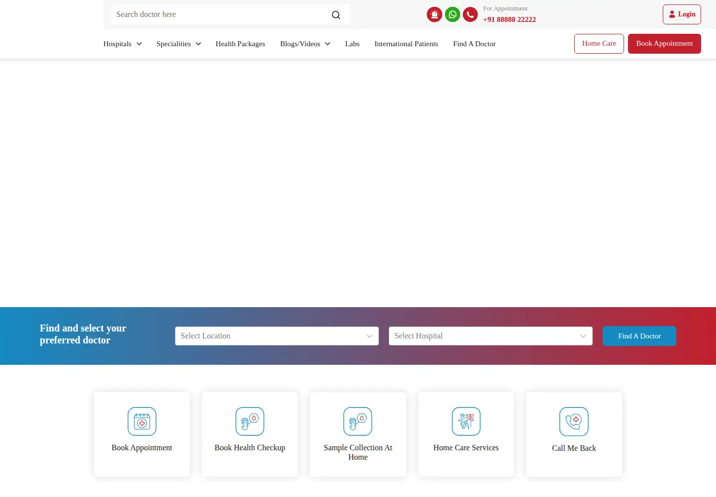 Captured homepage of sahyadrihospital.com in the current scan