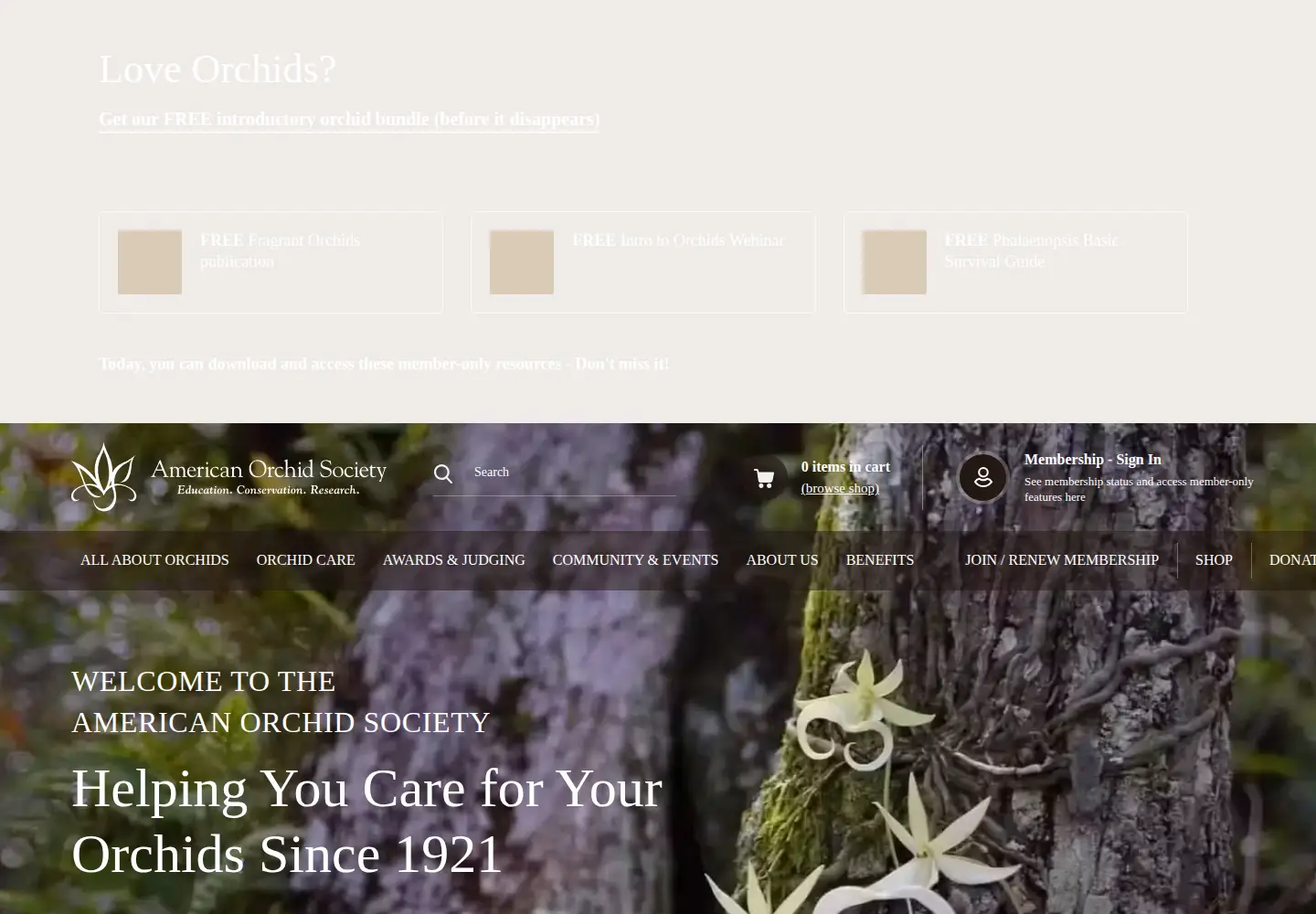 Screenshot of aos.org