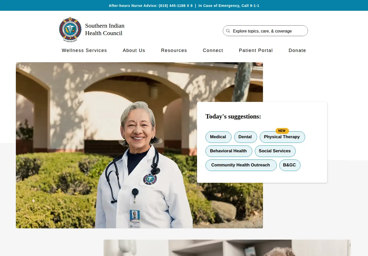 Captured homepage of sihc.org in the current scan