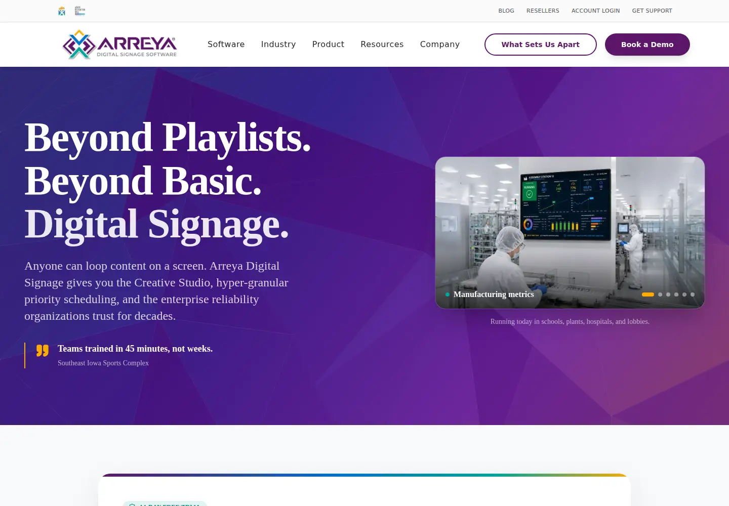 Screenshot of arreya.com