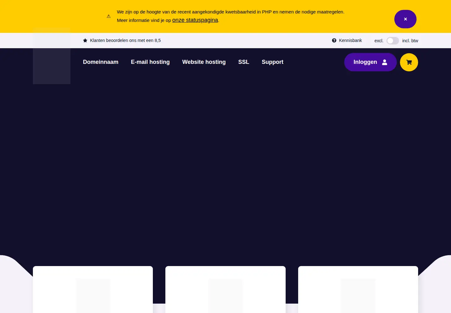 Screenshot of zonnet.nl