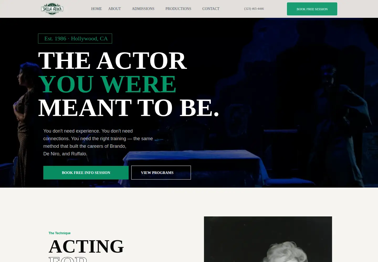 Screenshot of stellaadler.la