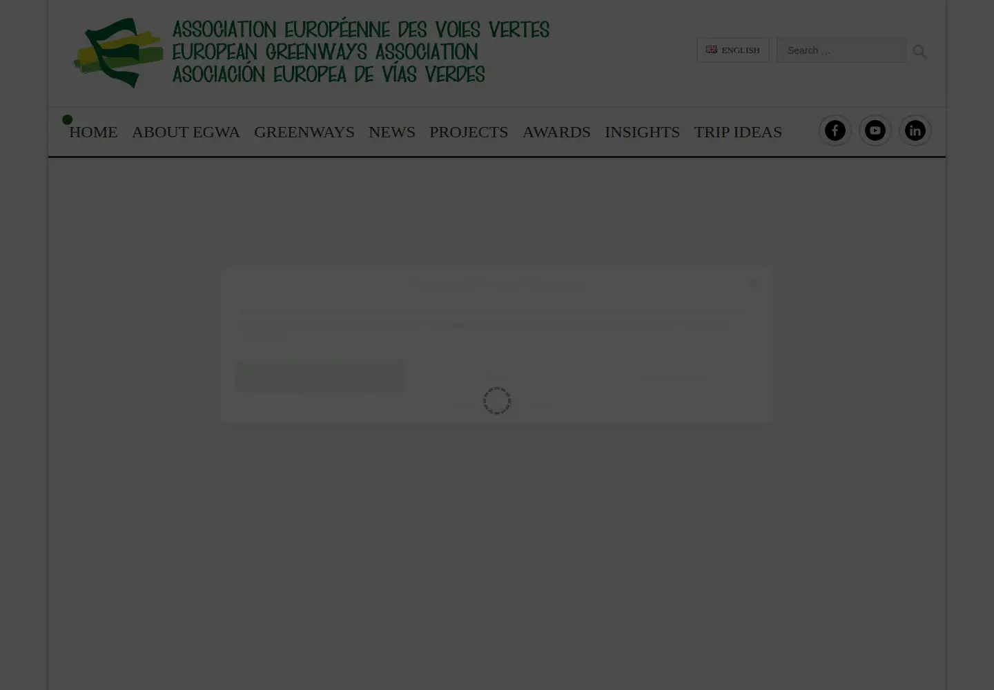 Captured homepage of aevv-egwa.org in the current scan
