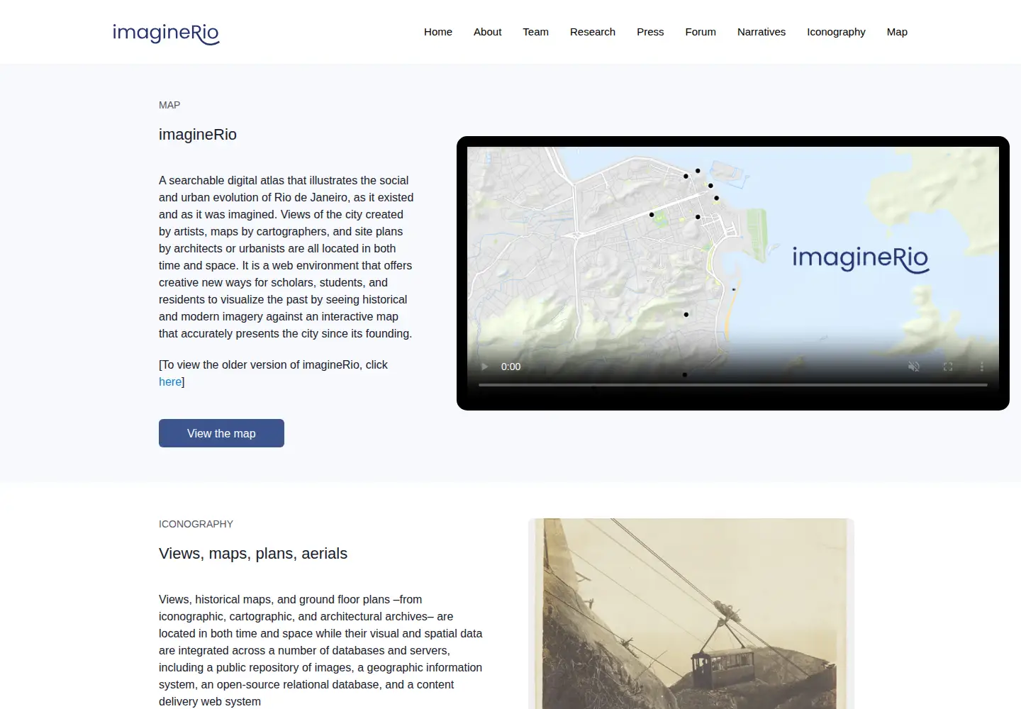 Screenshot of imaginerio.org