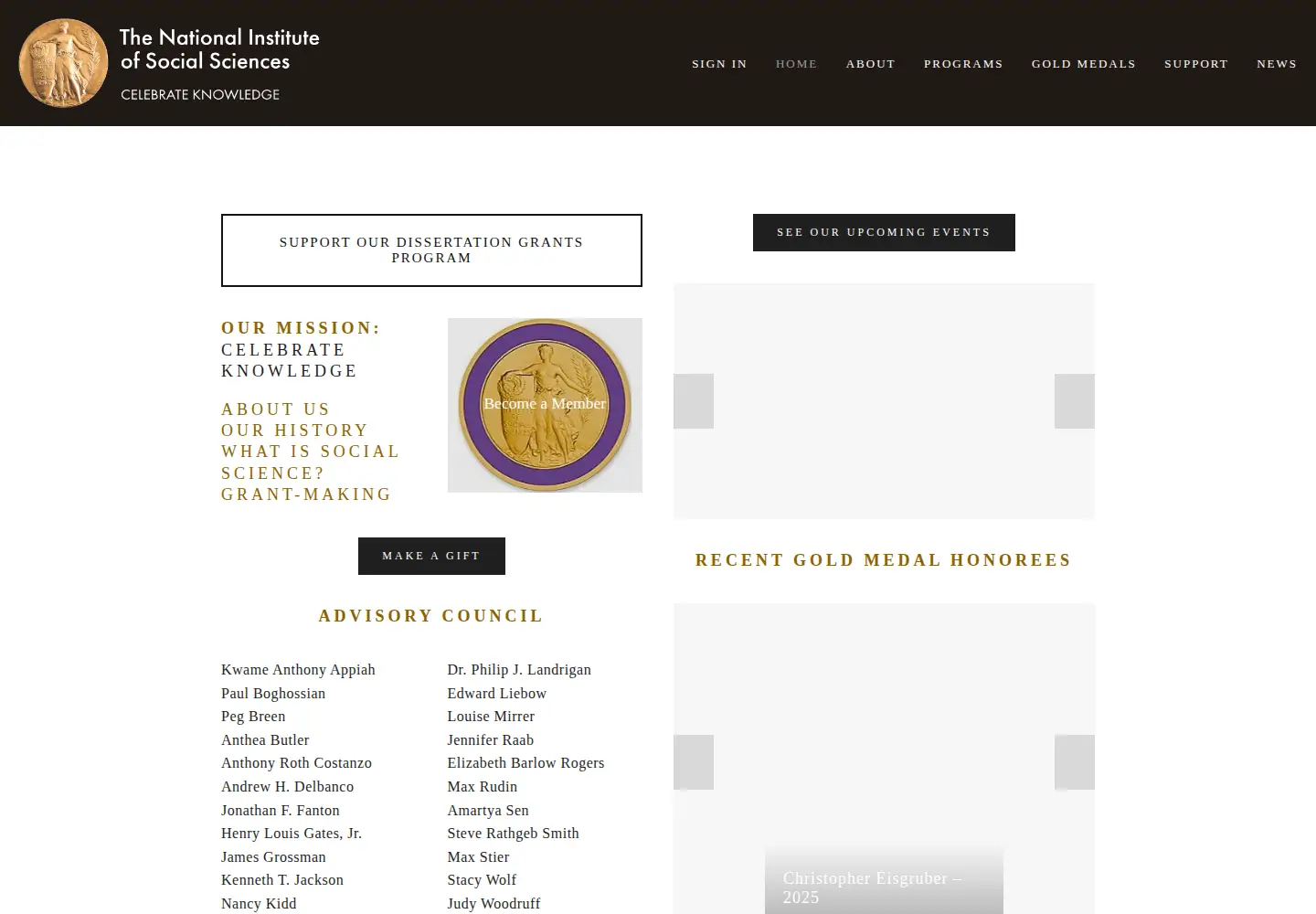Screenshot of socialsciencesinstitute.org
