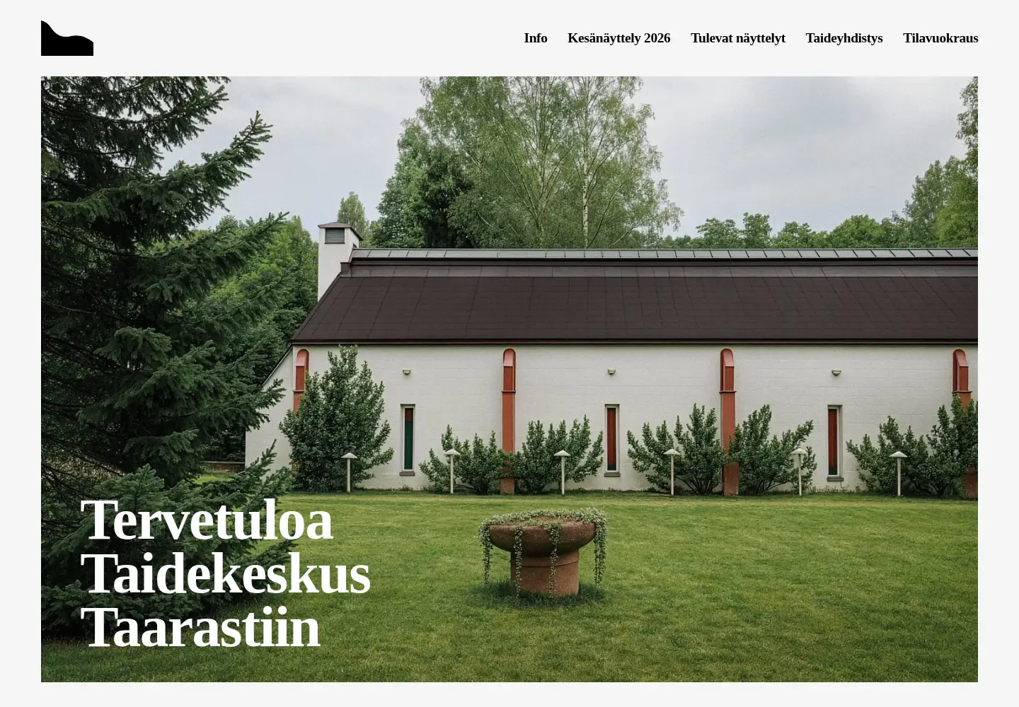 Screenshot of taidekeskustaarasti.fi