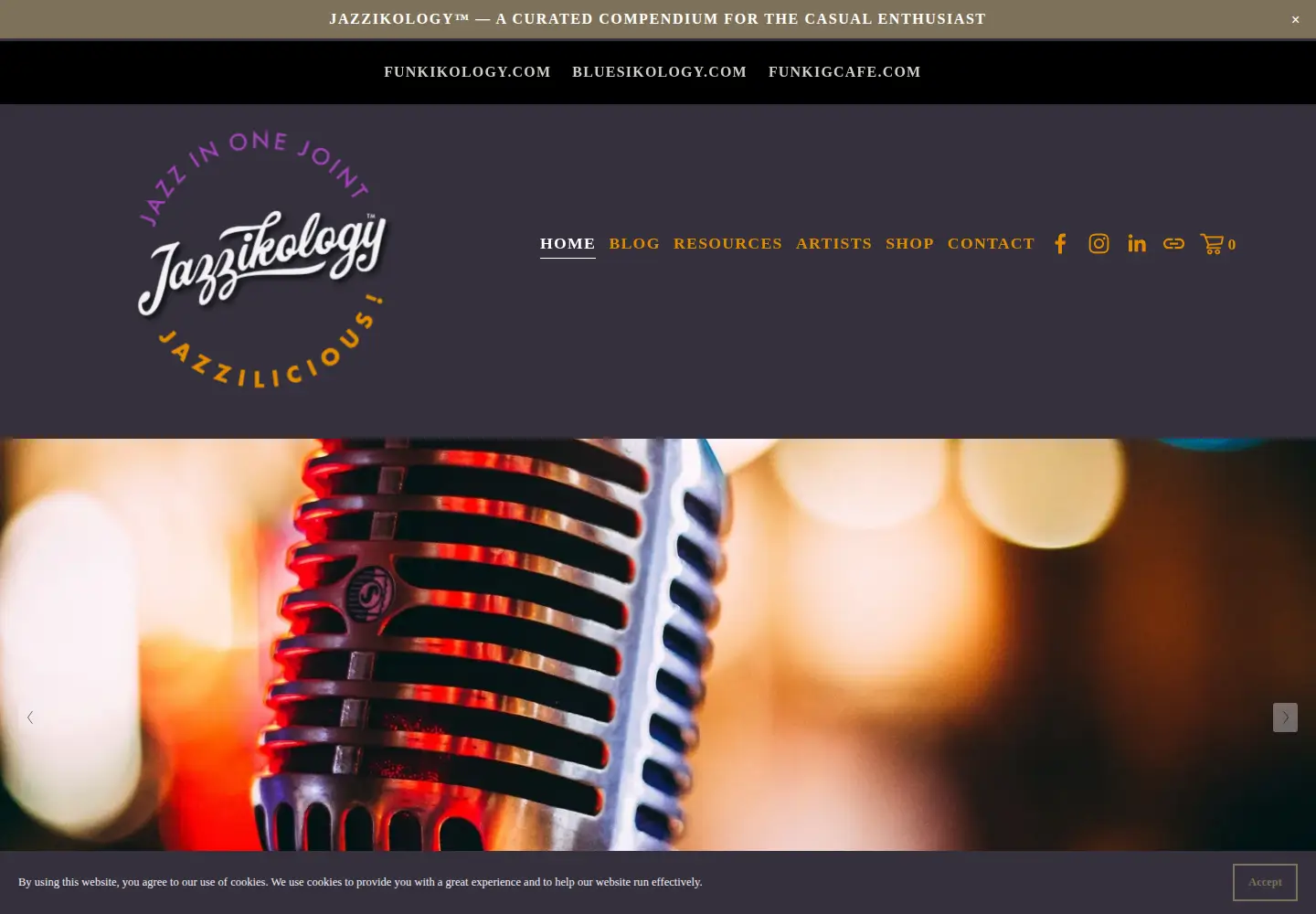 Screenshot of jazzikology.com