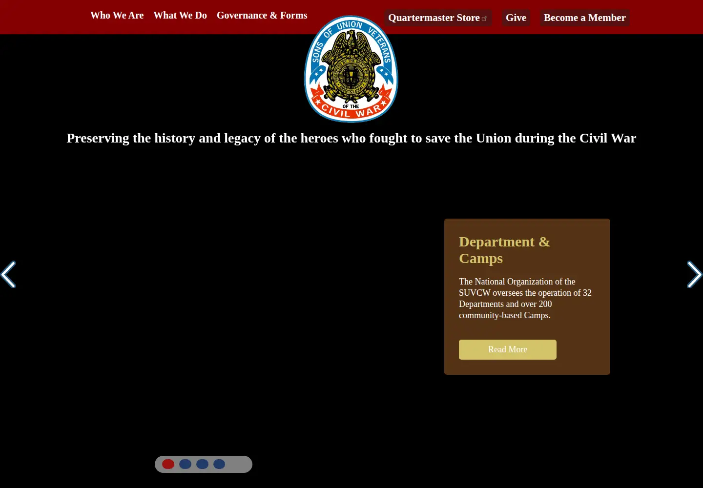 Screenshot of suvcw.org