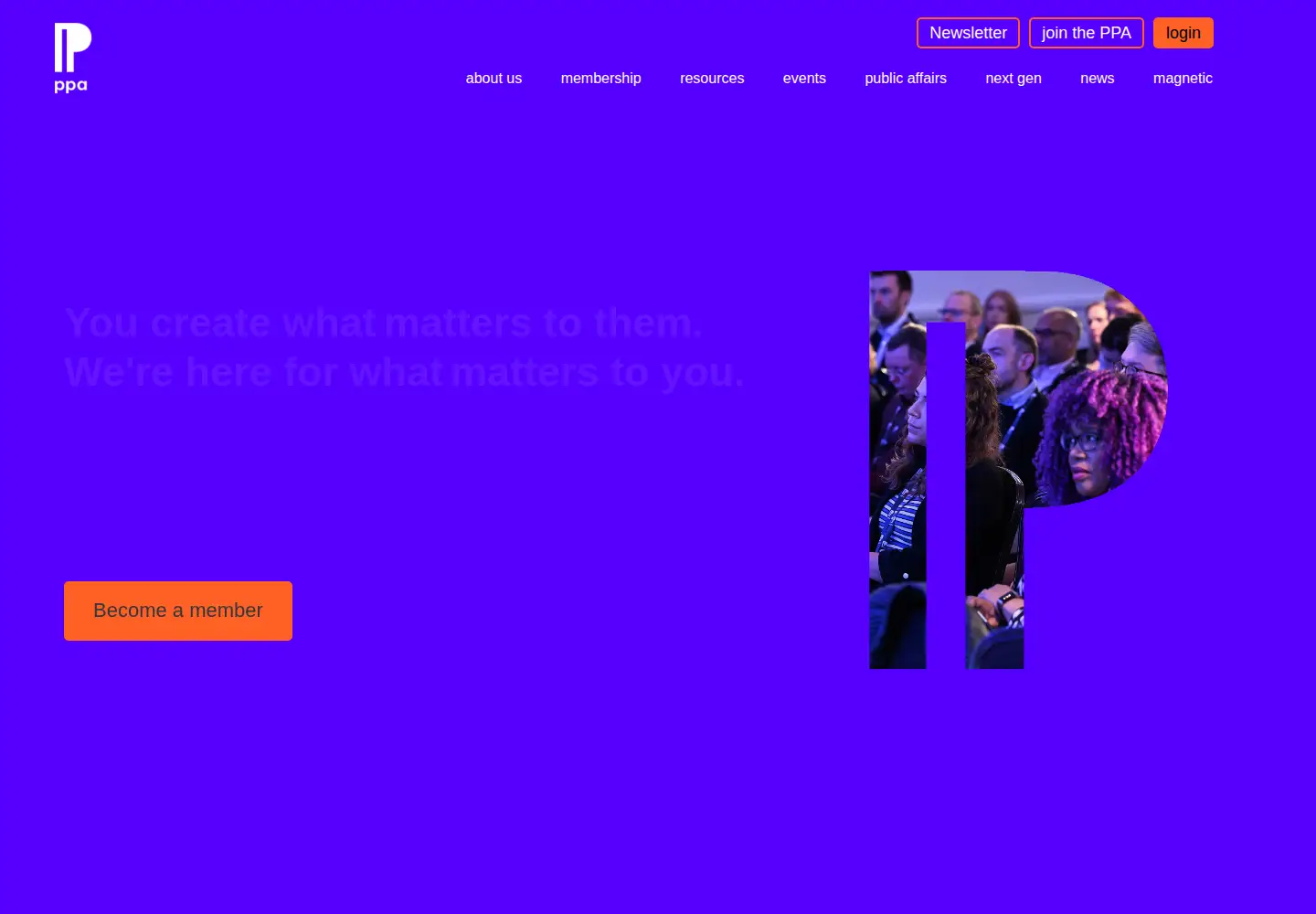 Captured homepage of ppa.co.uk in the current scan