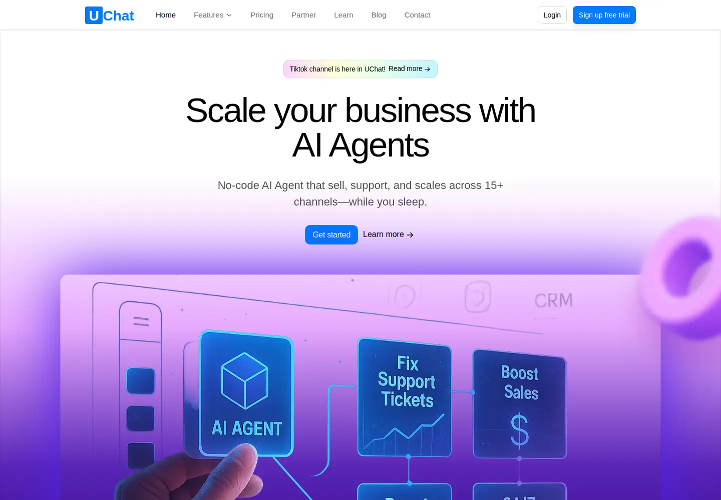 Captured homepage of uchat.com.au in the current scan