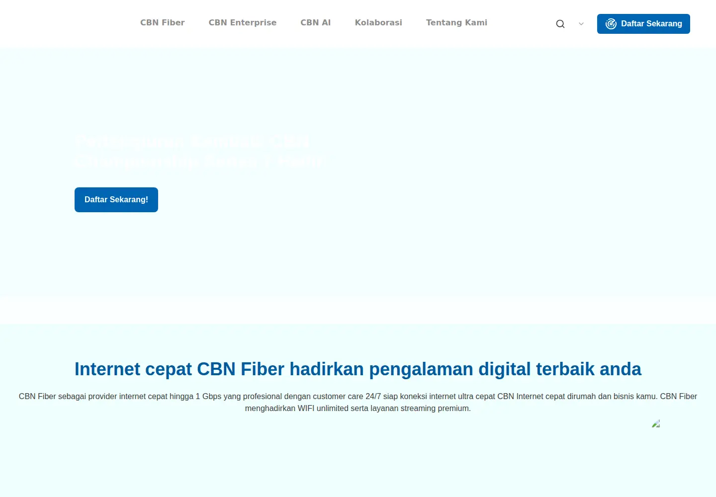 Screenshot of cbn.net.id