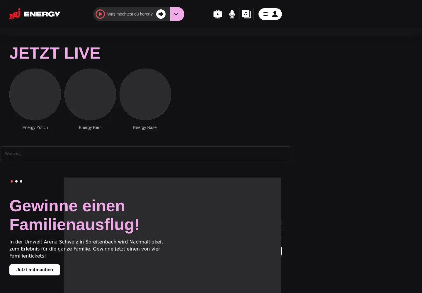 Screenshot of energy.ch