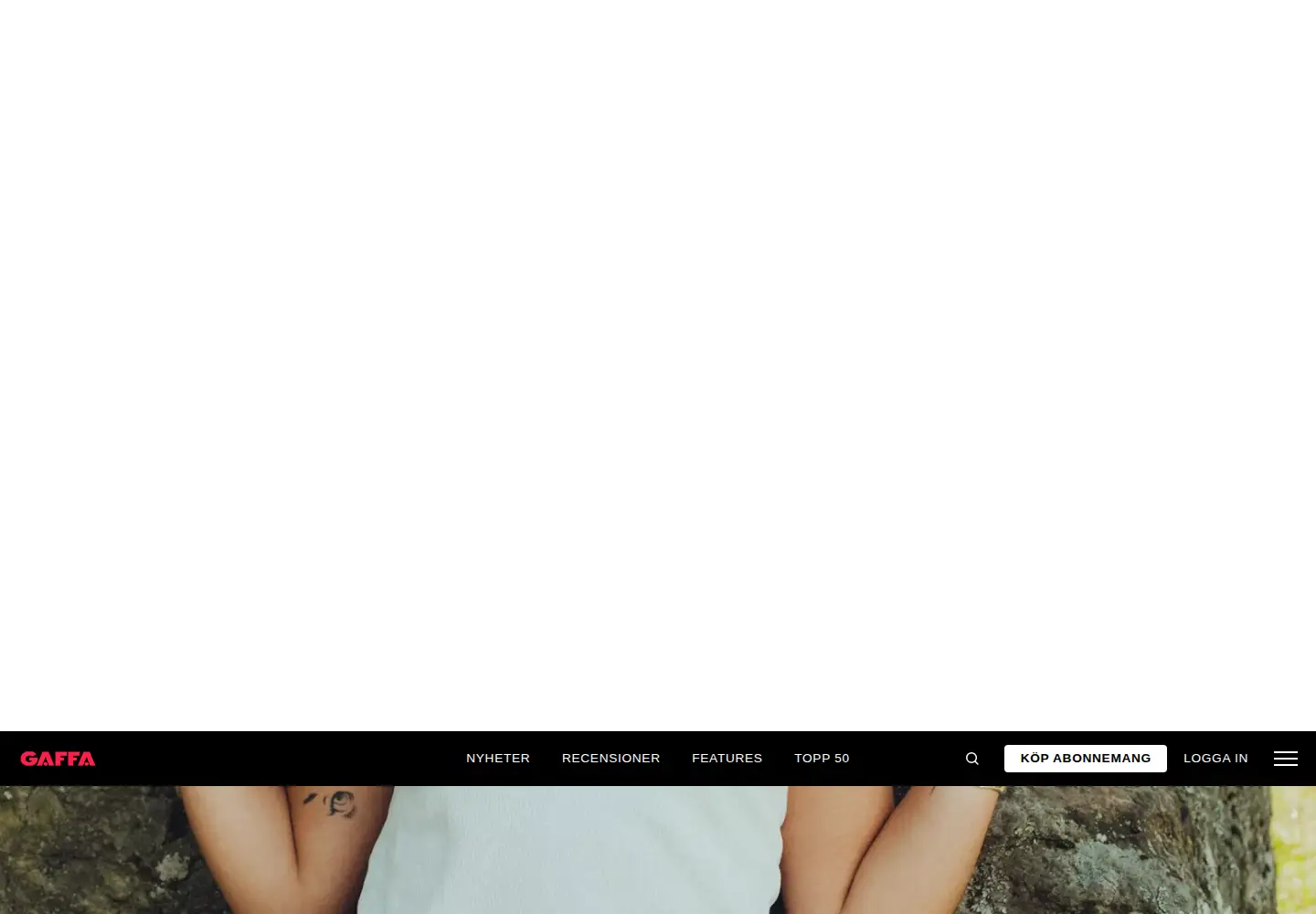 Screenshot of gaffa.se