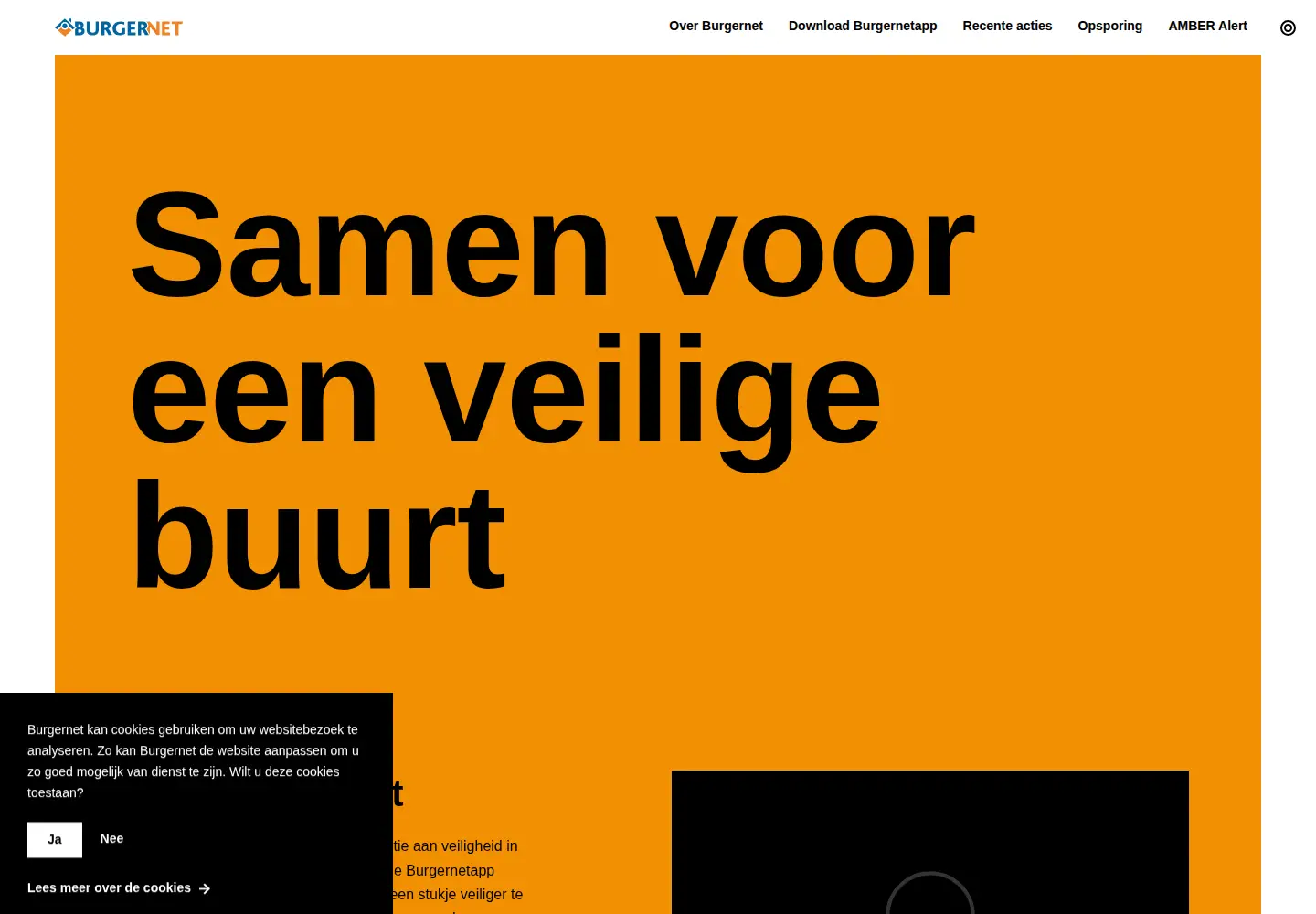 Screenshot of burgernet.nl