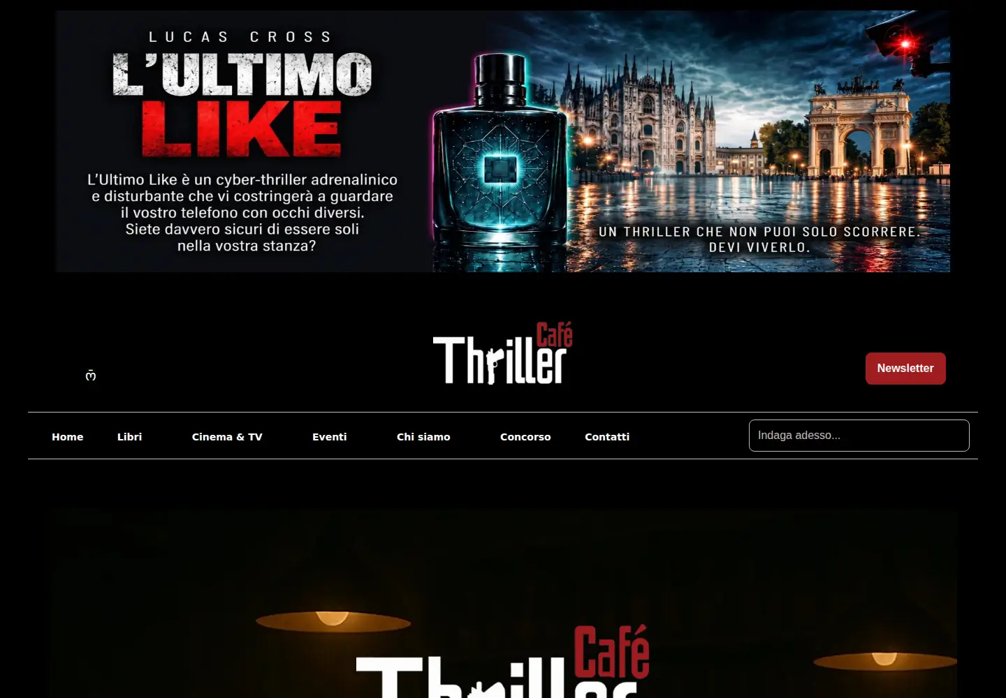 Screenshot of thrillercafe.it
