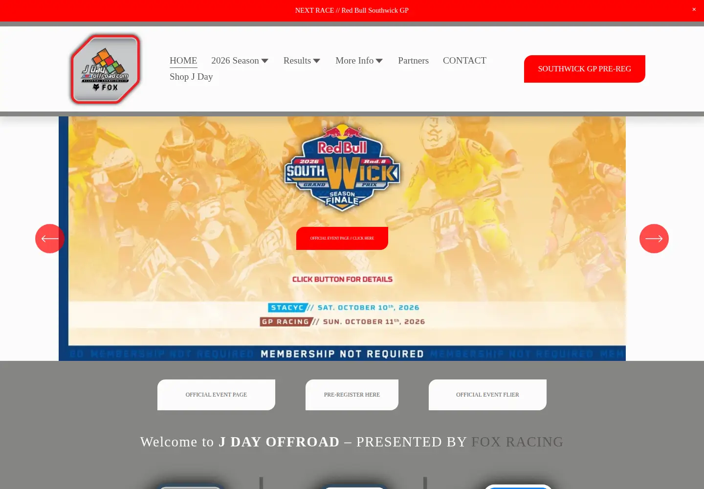 Screenshot of jdayoffroad.com