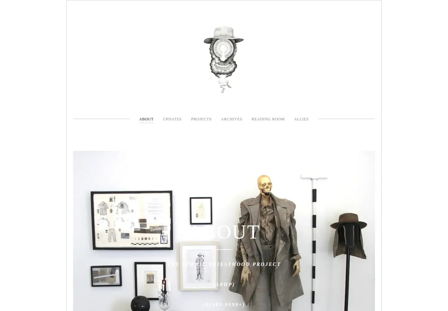 Screenshot of theatomicpriesthoodproject.org