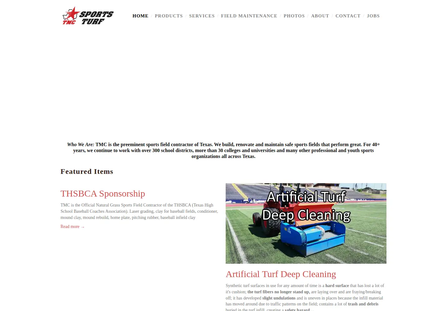 Captured homepage of texasmultichem.com in the current scan