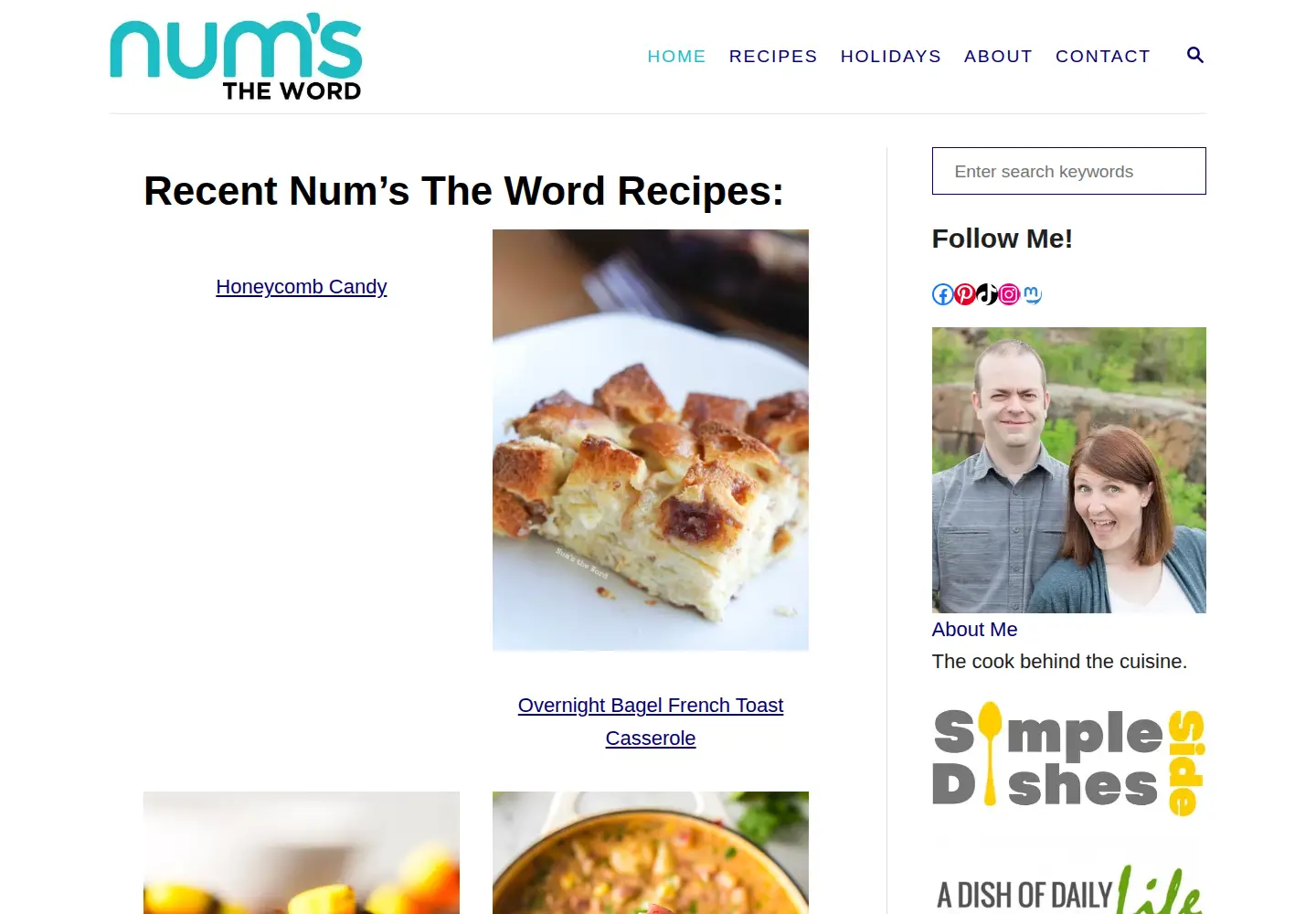 Captured homepage of numstheword.com in the current scan