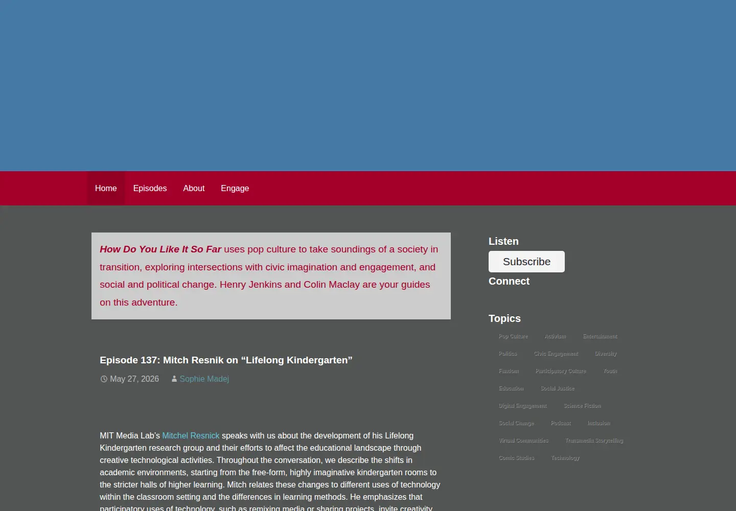 Screenshot of howdoyoulikeitsofar.org