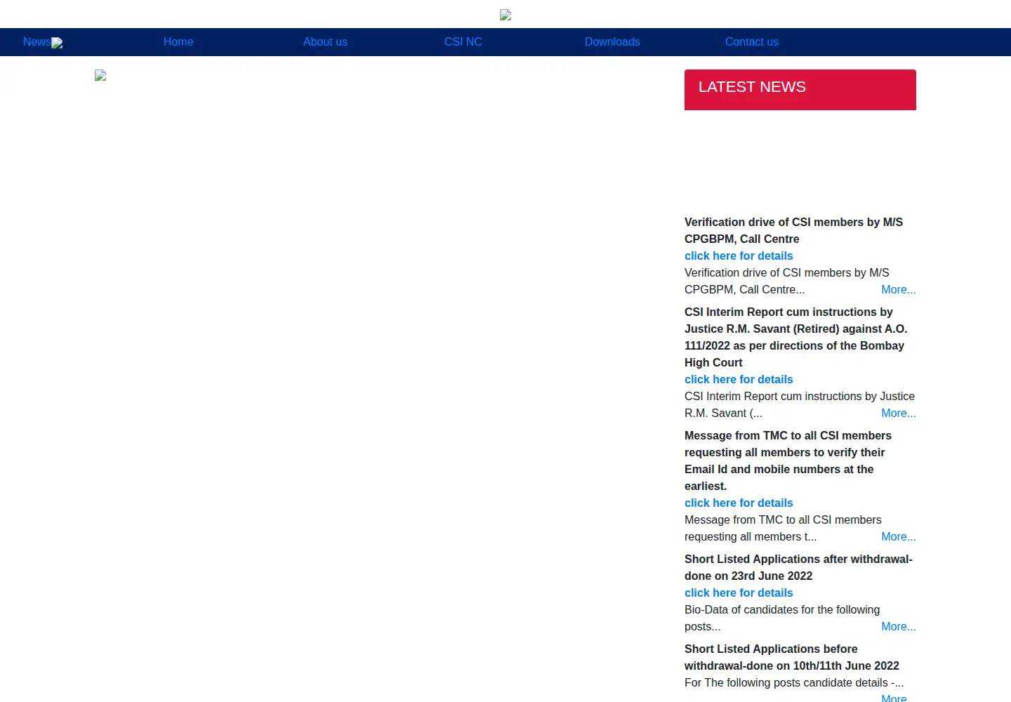 Screenshot of csi-india.org