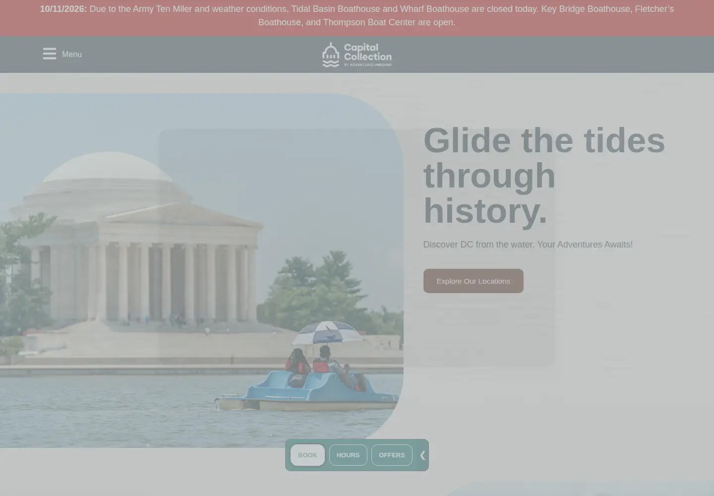 Screenshot of boatingindc.com