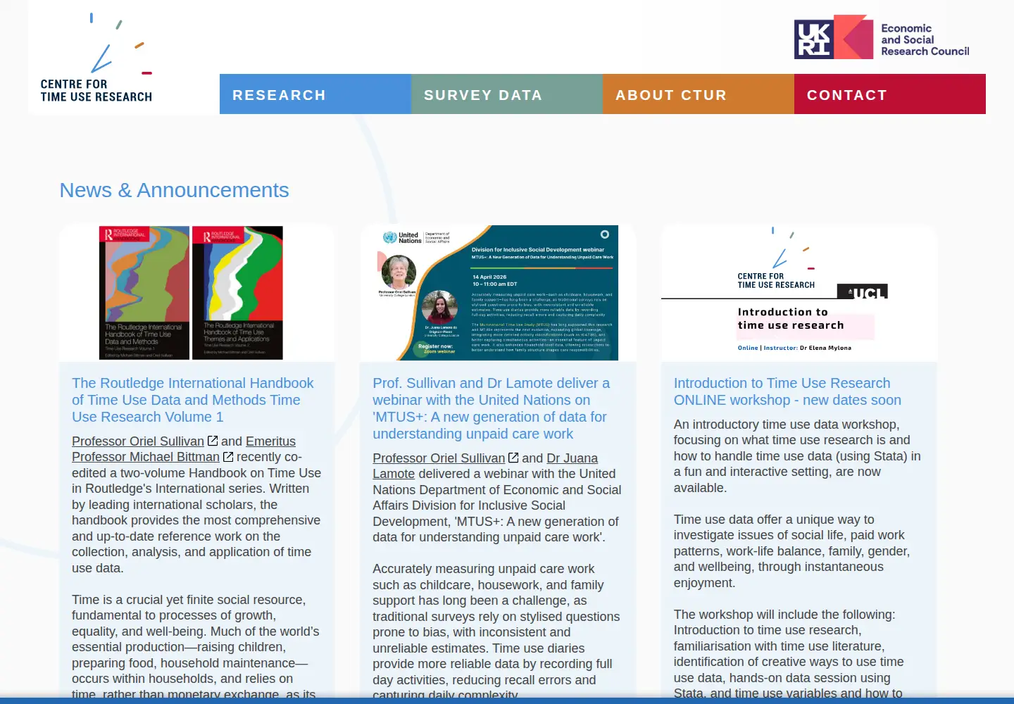 Screenshot of timeuse.org