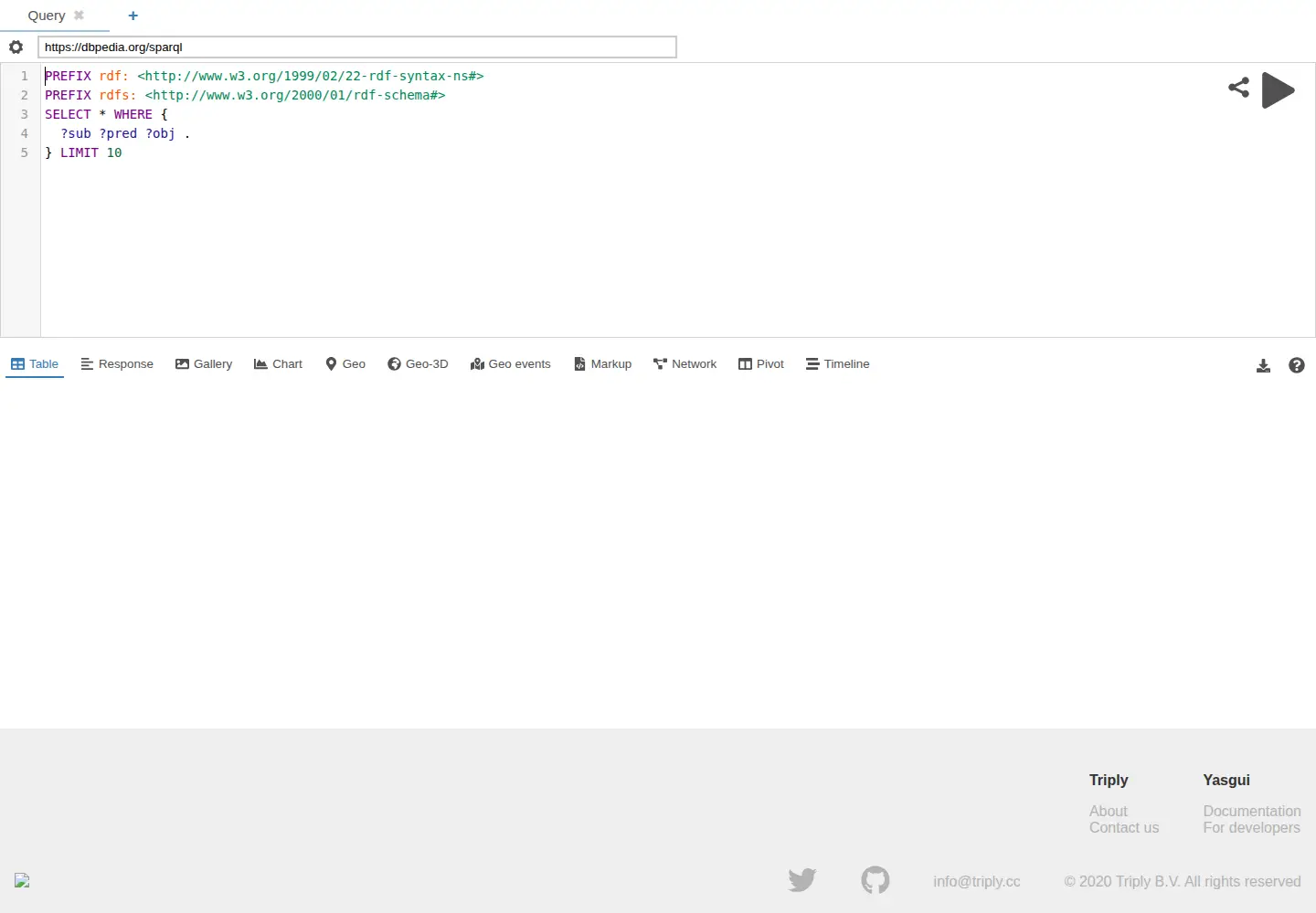 Screenshot of yasgui.org
