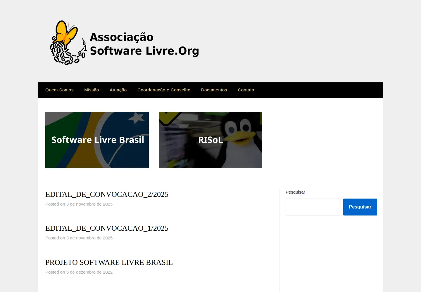 Screenshot of asl.org.br