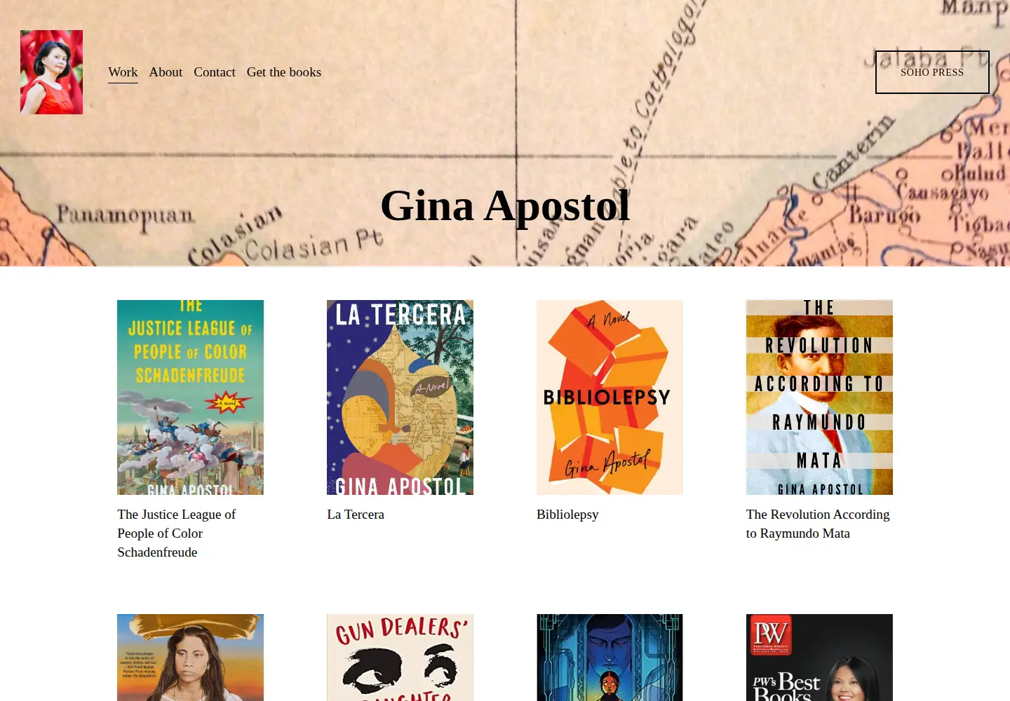 Screenshot of ginaapostol.com