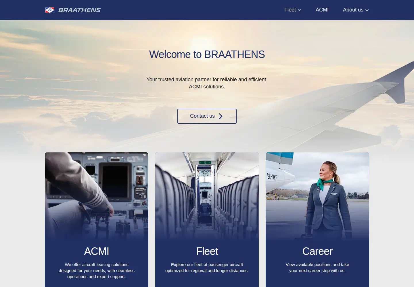 Screenshot of malmoaviation.se