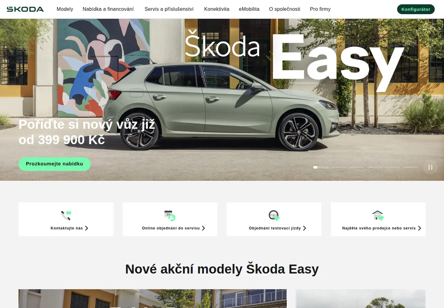 Screenshot of skoda-auto.cz