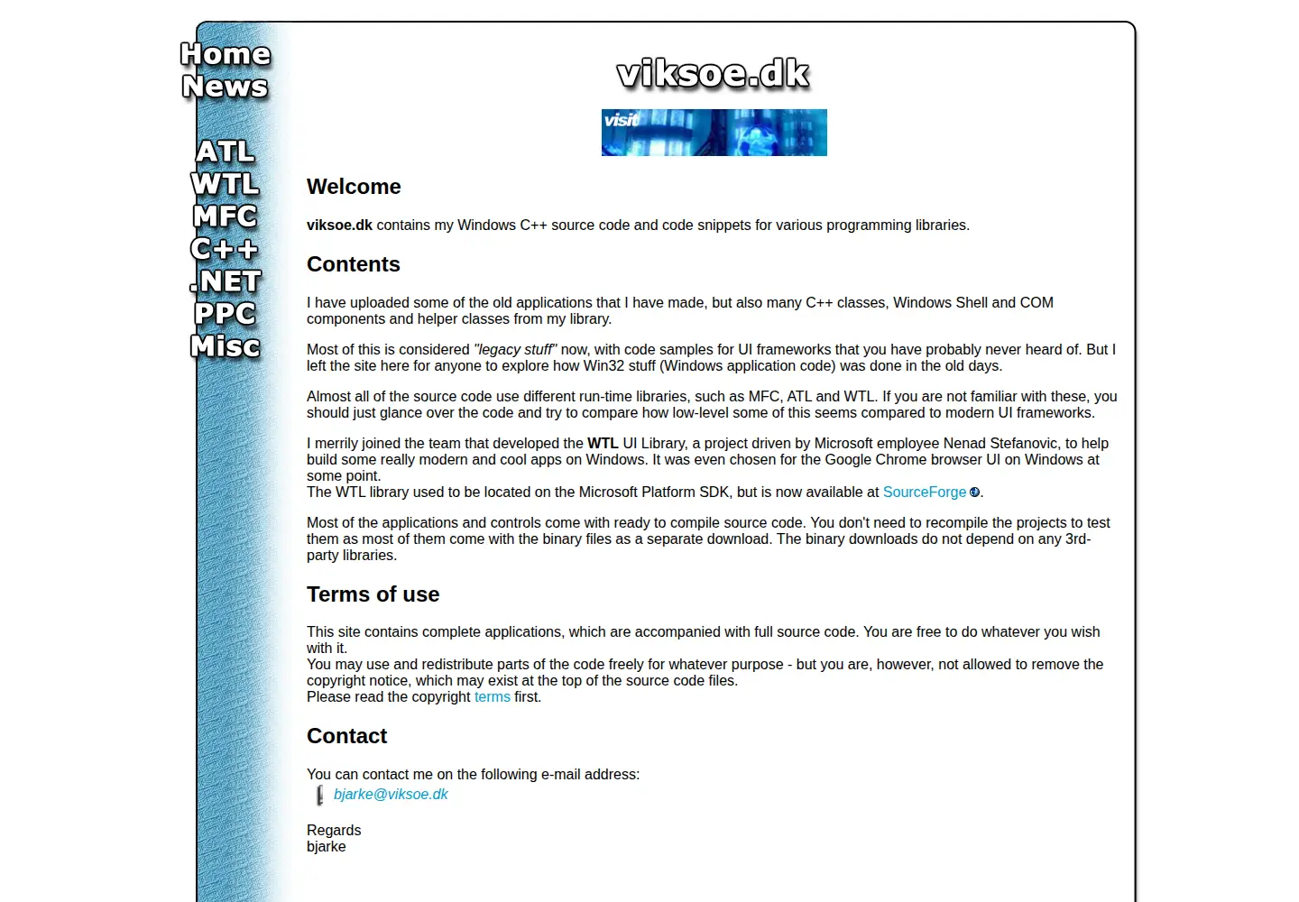 Screenshot of viksoe.dk