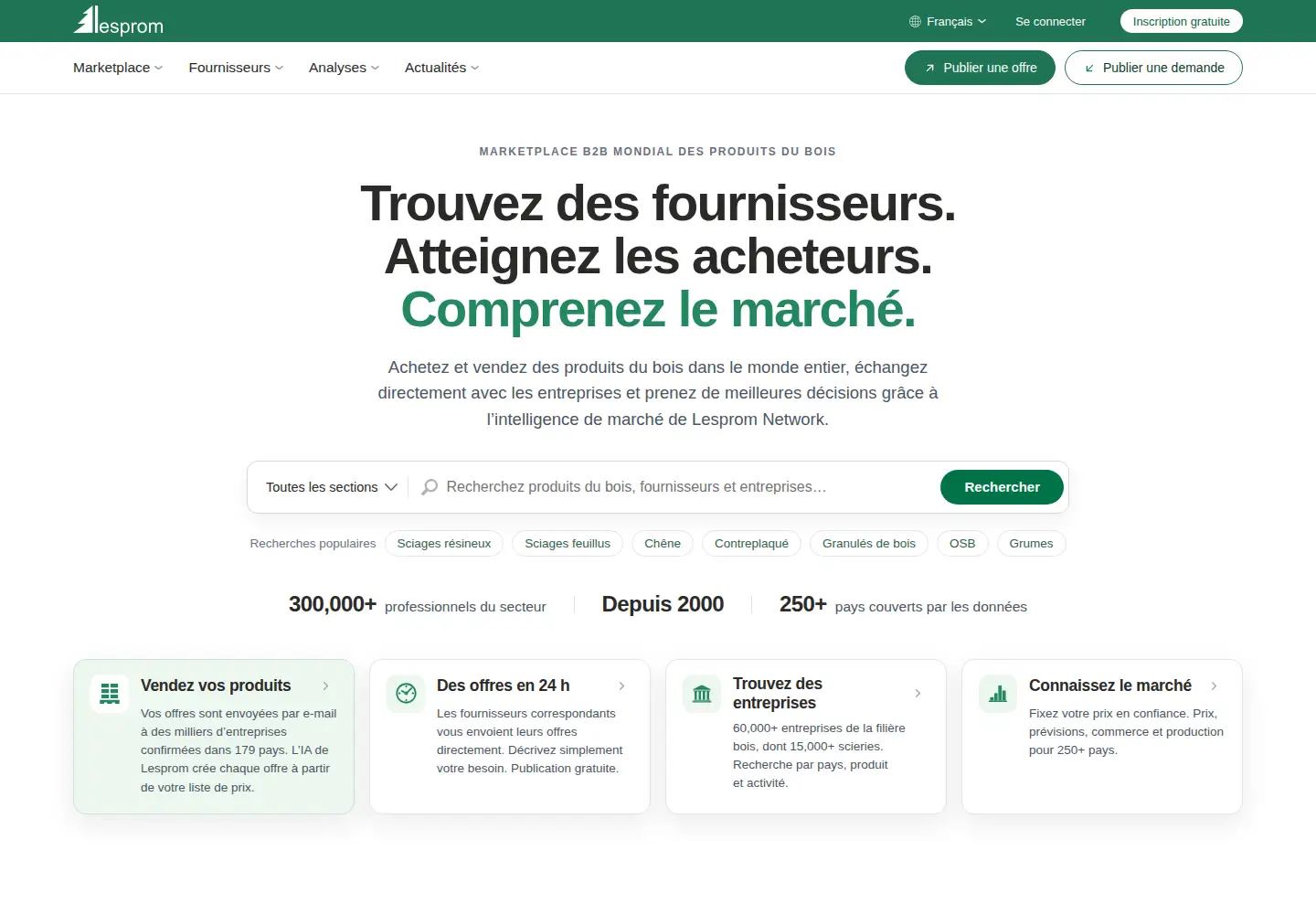 Screenshot of lesprom.com
