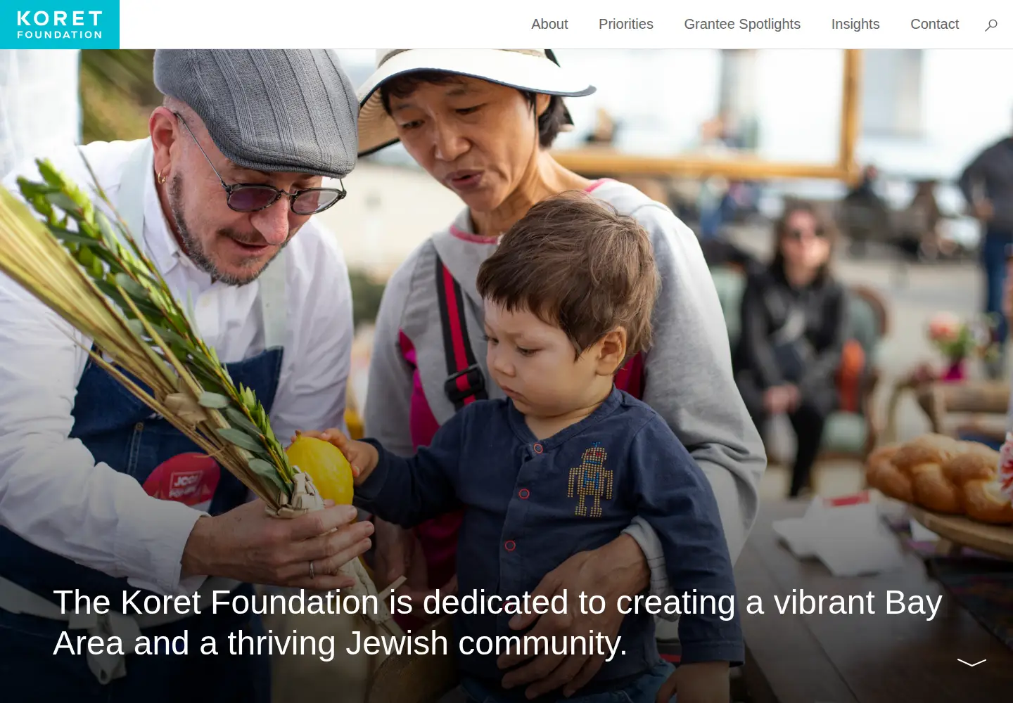 Captured homepage of koretfoundation.org in the current scan